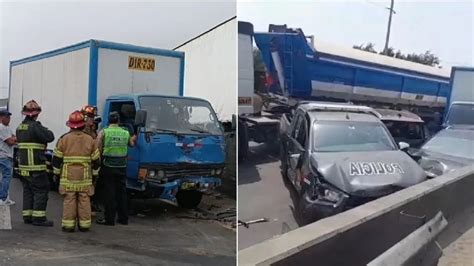 San Borja Cu Druple Choque Vehicular En La Panamericana Sur Dej Dos