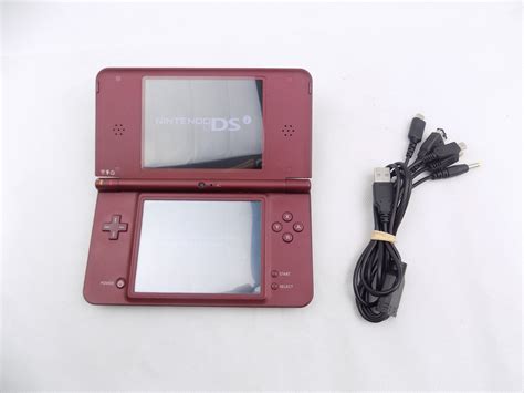 Nintendo Dsi XL Burgundy Red Console Handheld Inc Charger And Stylus