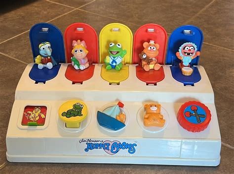 Rare 1989 Jim Henson Muppet Babies Pop Up Toy Sesame Street Vintage Toy