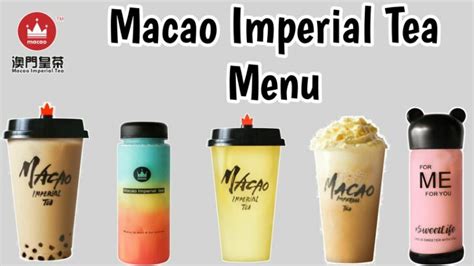 Macau Imperial Tea Menu Price List 2025 Philippines