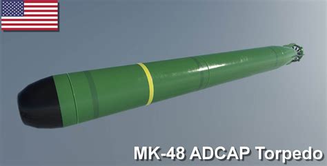 MK-48 ADCAP Torpedo 3D Model by SimonTGriffiths