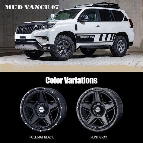 タイヤホイール4本セット MUD VANCE 07 18x8 0J 6 139 7 20 FMBK MONSTA MUD WARRIOR