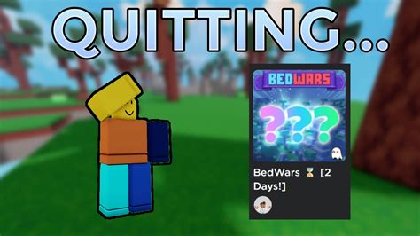 Why I Quit Roblox Bedwars Youtube