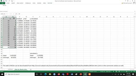 Video 6 Monte Carlo Simulations In Excel Youtube