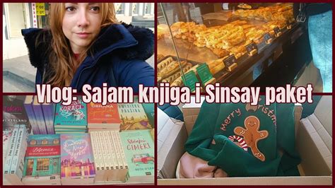 Vlog Sajam Knjiga I Sinsay Paket YouTube