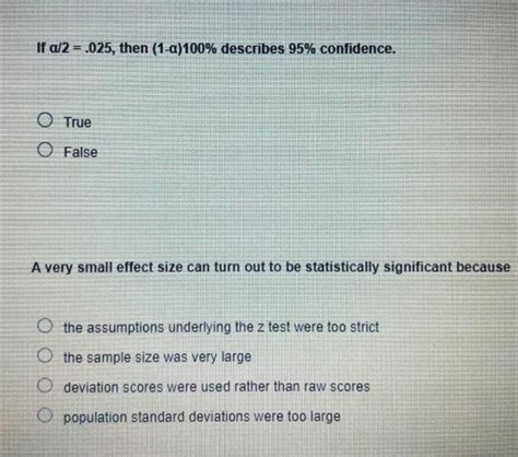 Solved The Probability Of Correctly Rejecting A False Null Chegg