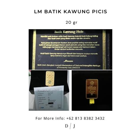 Lm Emas Antam Motif Batik Seri Gram Gold Original Everything Else