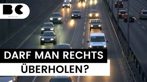 Verkehrsregeln Darf Man Rechts Berholen Youtube