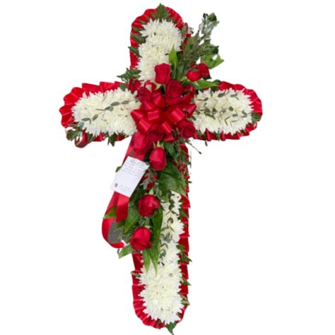 Sympathy Cross Gibson S Floral Cart