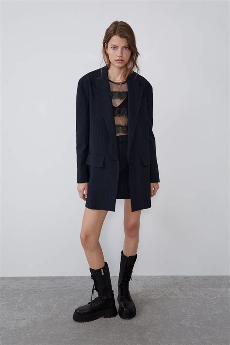 Zara Pinstripe Blazer