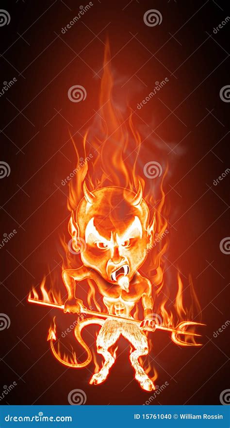 devil  flames stock illustration illustration  monster