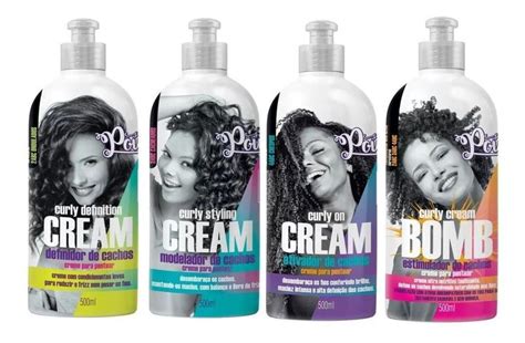 Kit Soul Power Cachos 4 Produtos Creme De 500ml BEAUTYCOLOR Kit De