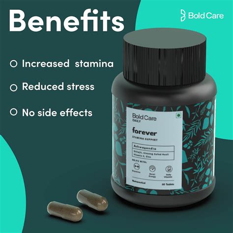 Forever Natural Stamina Supplements 60 Capsules Bold Care™