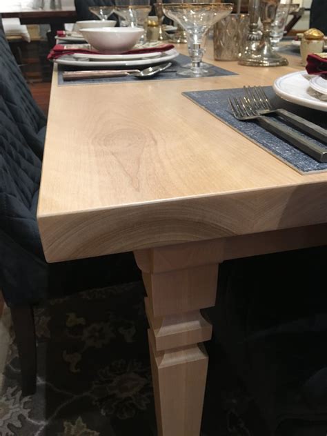 Custom Birch Dining Table Red Miter Furniture