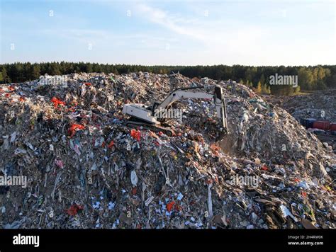 Landfill With Construction And Demolition Waste Cdw Trash Disposal