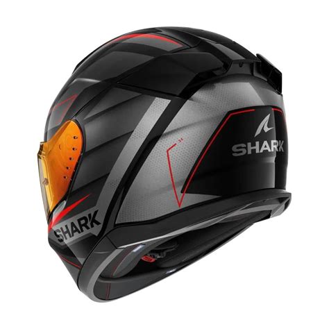 SHARK casque moto intégral D SKWAL 3 SIZLER noir anthracite rouge