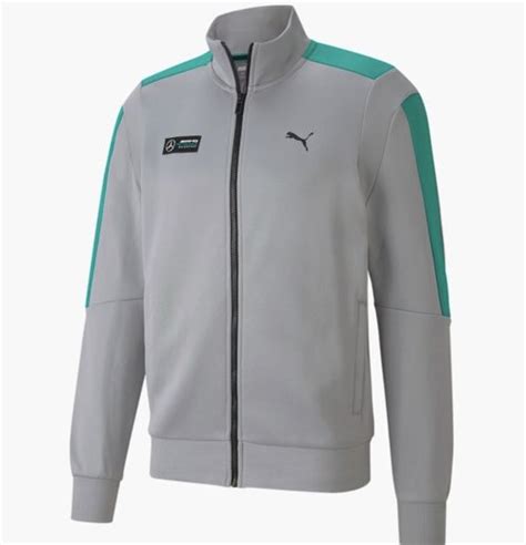 Chamarra Puma Mercedes Benz Petronas Amg Motorsport Gris Con Verde