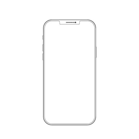 Outline drawing smartphone. Elegant thin line style design 7202770 Vector Art at Vecteezy