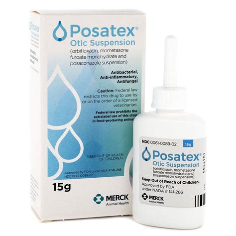 Posatex: Ear Medication for Dogs - Otic Suspension - VetRxDirect