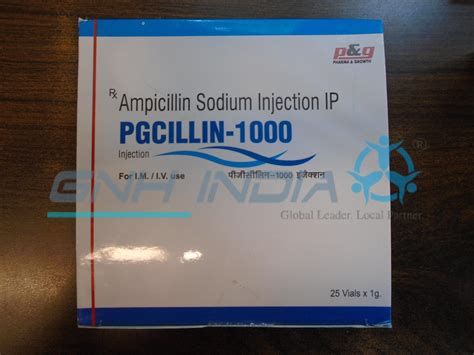 BUY Ampicillin Sodium Inj PGcillin 1000 25s By Regain Laboratories At