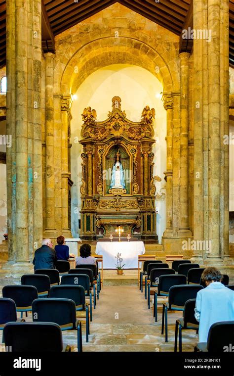 Interior Of The Igreja De Santiago Coimbra Portugal Stock Photo Alamy