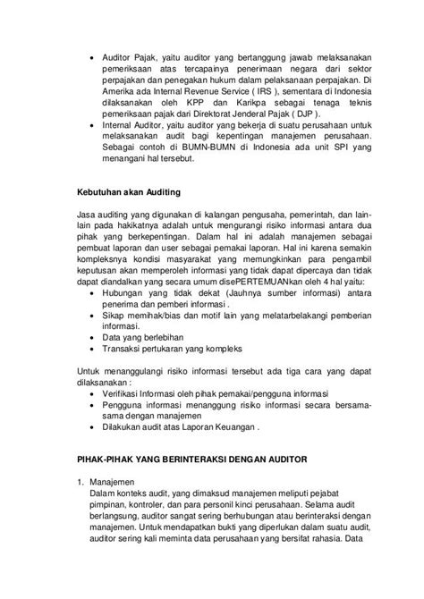 Contoh Kasus Audit Manajemen Riset