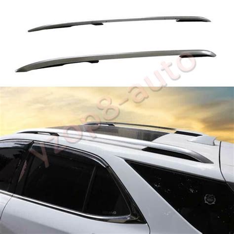 For Chevrolet Equinox 2018 2021 Silver Top Roof Rack Luggage Carrier Rail 2pcs Ebay