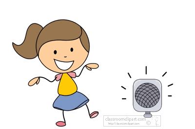 Music Clipart - girl-dancing-boom-box-1 - Classroom Clipart