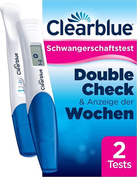 Clearblue Schwangerschaftstest Kombipack Double Check Fr H Woche