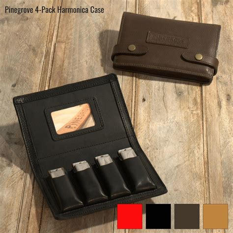 Four-Pack Leather Harmonica Case (4-Pack)