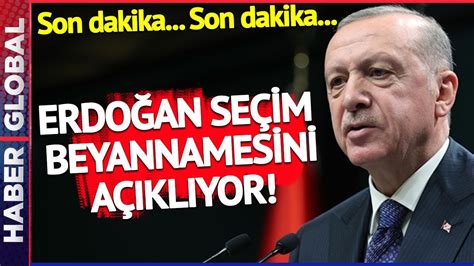 CANLI Cumhurbaşkanı Erdoğan AK Parti Seçim Beyannamesini Açıkladı