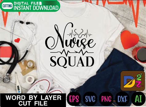 Nurse Squad Svg Graphic By Design Zone Creative Fabrica