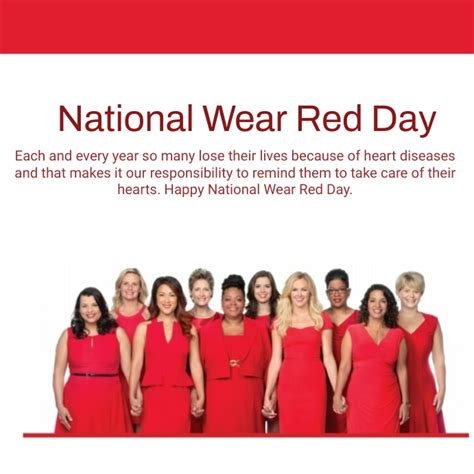 National Wear Red Day Template Postermywall