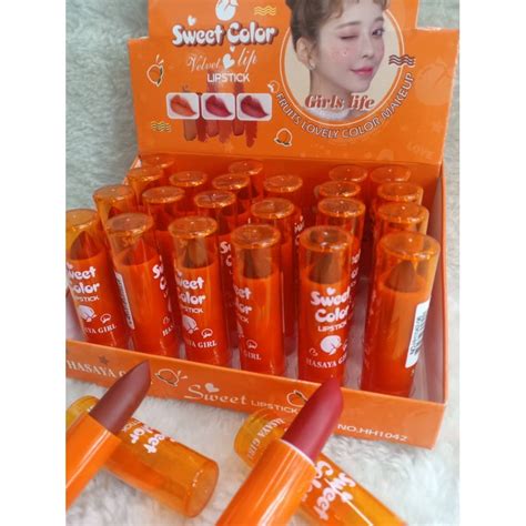 SWEET COLOR LIPSTICK By HASAYA GIRL 24pcs Box Shopee Malaysia