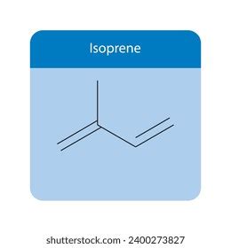 Isoprene Skeletal Structure Diagramhemiterpenoid Compound Molecule ...