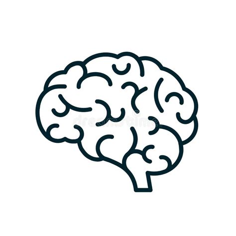 Human Brain Icon Sign Stock Vector Stock Illustration Illustration