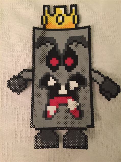 Whomp King Perler Perler Beads Perler Bead Mario Perler