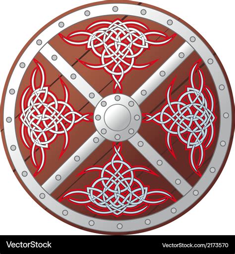 Ornate Celtic Shield Royalty Free Vector Image