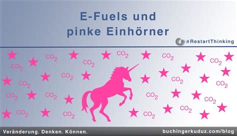 E Fuels Und Pinke Einh Rner Restartthinking