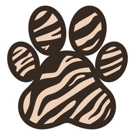 Design Png E Svg De Textura Animal Distinta Em Moldura Em Forma De Pata