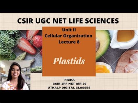 CSIR NET Life Sciences Unit 2 Lecture 8 Plastids Video Lecture