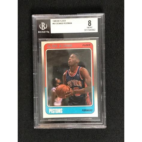 Bid Now 1988 89 Dennis Rodman Rookie Bgs 8 June 1 0122 5 00 PM EDT