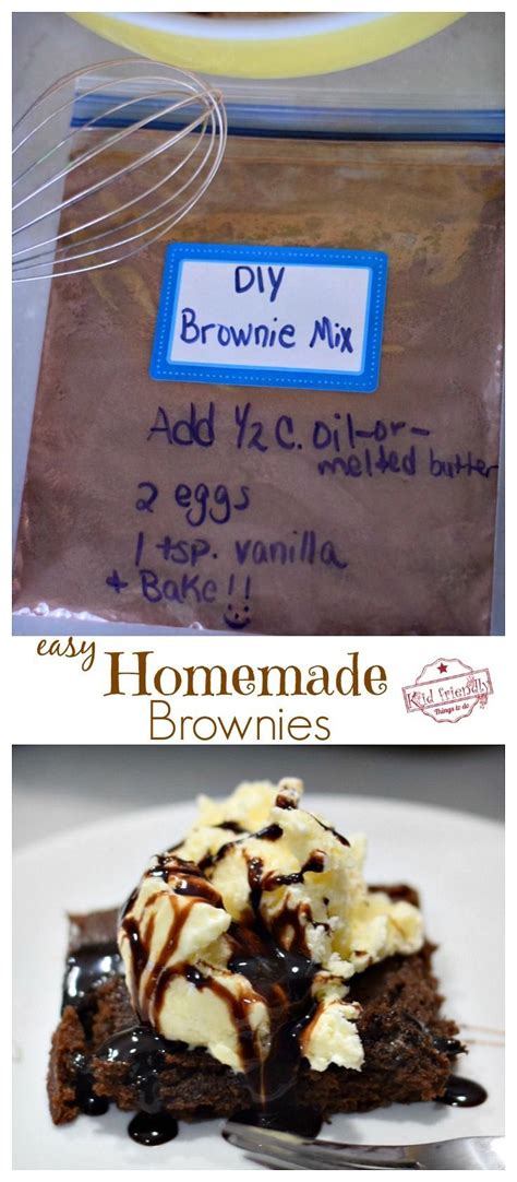 Easy Homemade Brownies Recipe Make Your Own Brownie Mix Recipe