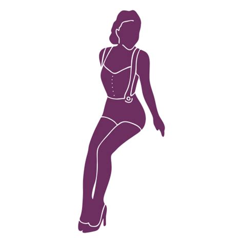 Silhouette Classy Pinup Girl Png And Svg Design For T Shirts