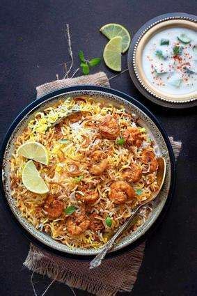 Hyderabadi Prawn Biryani - Gundubhai Briyani