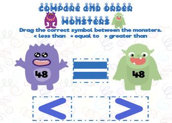 Compare And Order Monsters Within By Kk Tpt