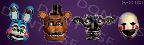 Some Fnaf 2 Heads I Made By Donko0ffical On Deviantart