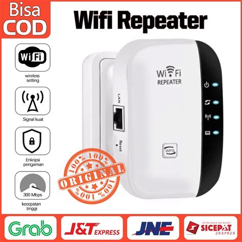 Jual Original Wifi Repeater 300mbps Wireless Wifi Signal Range