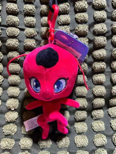 Miraculous Tales Of Ladybug And Cat Noir 6 Kwami Tikki Bag Clip Soft Plush Toy £850 Picclick Uk