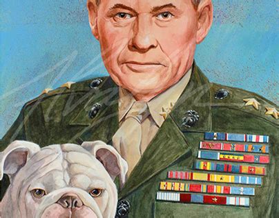 Portrait of Lt. Gen. Lewis B. "Chesty" Puller | Behance